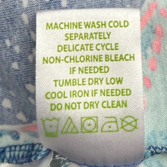 Lilly Pulitzer Indigo Star Struck Print Dori Tee Womens Medium - Picture 7 of 7